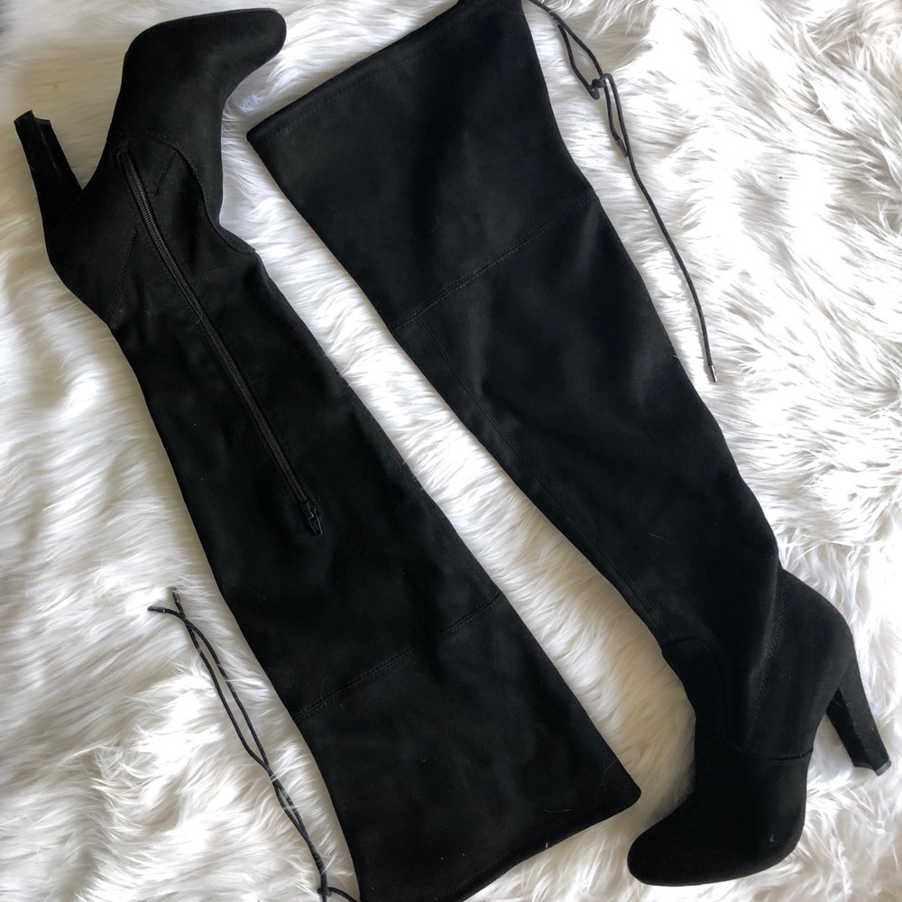 Wide-legged Over-the-knee Heeled Boots